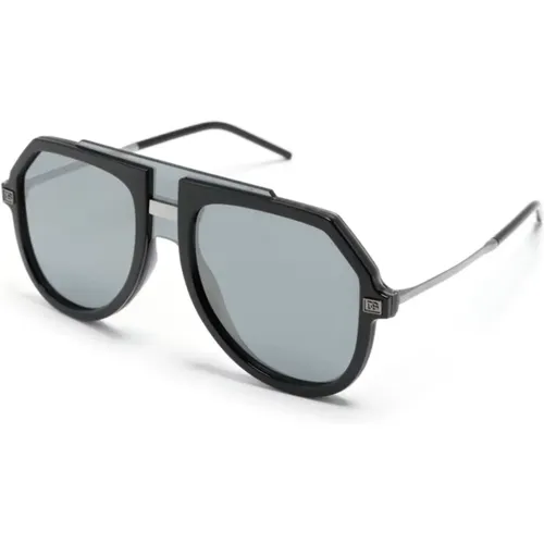Dg6195 5016G Sunglasses , male, Sizes: 45 MM - Dolce & Gabbana - Modalova
