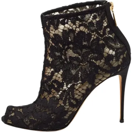 Pre-owned Lace boots , female, Sizes: 4 1/2 UK - Dolce & Gabbana Pre-owned - Modalova