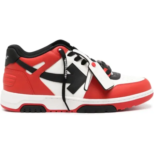 Sneakers Red , male, Sizes: 7 UK - Off White - Modalova