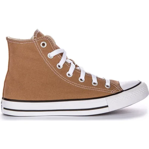 Classic Hi-Top Sneakers in Mocha , male, Sizes: 5 1/2 UK, 7 1/2 UK - Converse - Modalova