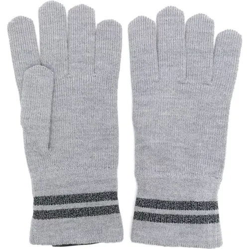 Grey Wool Rib-Knit Gloves , female, Sizes: M - Canada Goose - Modalova