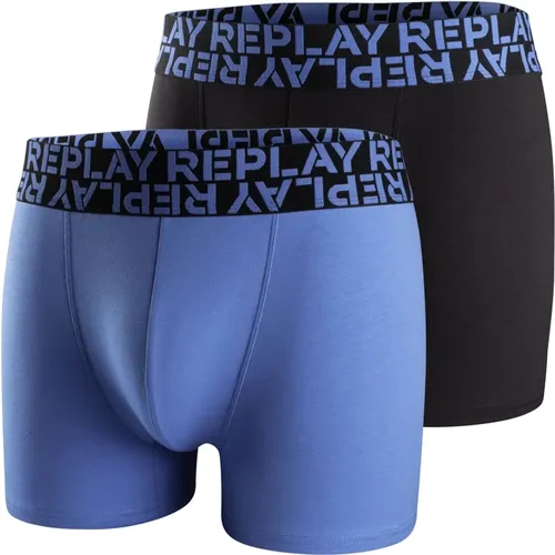 Unterhose Trunks 2er Pack , Herren, Größe: M - Replay - Modalova