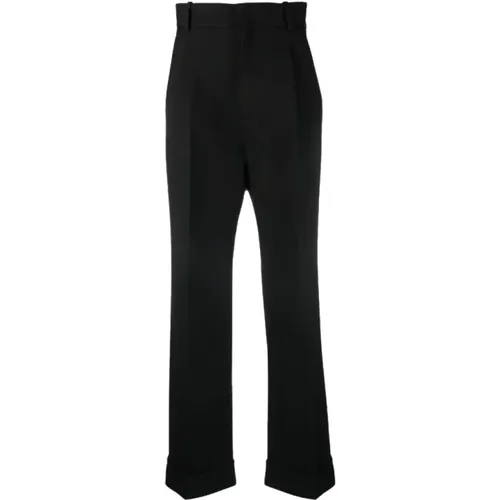 High-waisted wool trousers , female, Sizes: S, XS - Gucci - Modalova
