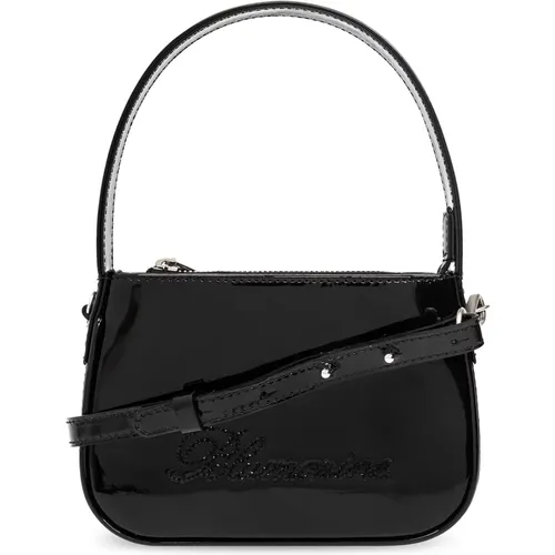 Patent leather shoulder bag , female, Sizes: ONE SIZE - Blumarine - Modalova