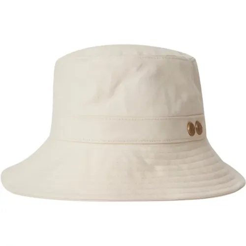 Golden B-Button Cotton Cap , female, Sizes: S, M - Busnel - Modalova