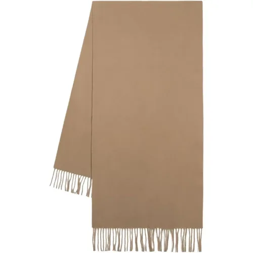 Elegant Wool Scarf in Camel , female, Sizes: ONE SIZE - TotêMe - Modalova