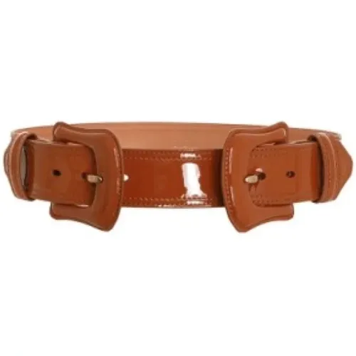 Luxury Havana Leather Belt , female, Sizes: S, XS, M - Zimmermann - Modalova