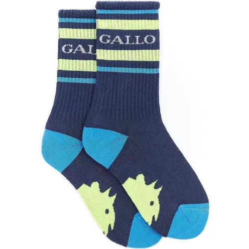 Königsblaue Terry Cloth Kinder Socken - Gallo - Modalova