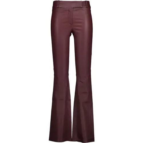 Bordeaux Leather Pants , female, Sizes: 2XL - Studio AR by Arma - Modalova