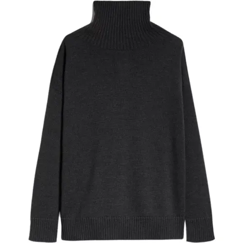 Schwarze Nuble Pullover , Damen, Größe: S - Max Mara - Modalova