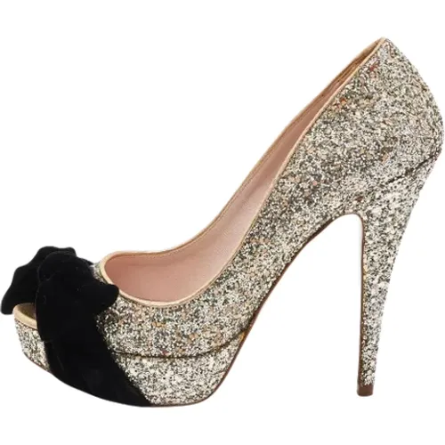 Pre-owned Stoff heels , Damen, Größe: 38 1/2 EU - Miu Miu Pre-owned - Modalova