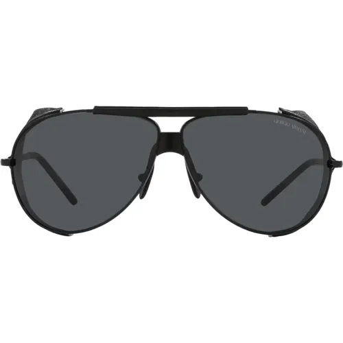 Sporty Futuristic Sunglasses Ar6139Q 300187 , unisex, Sizes: 69 MM - Giorgio Armani - Modalova