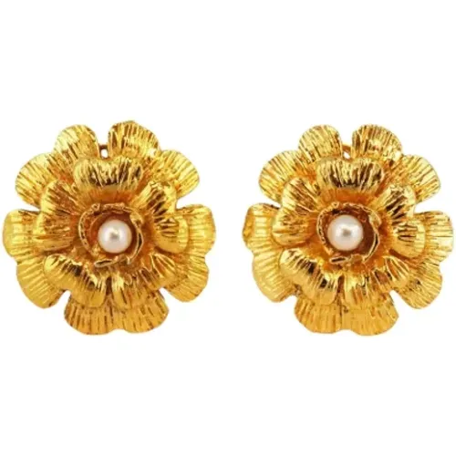 Pre-owned Metal earrings , female, Sizes: ONE SIZE - Chanel Vintage - Modalova