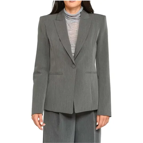 Eleganter Grauer Blazer für Frauen , Damen, Größe: M - PATRIZIA PEPE - Modalova