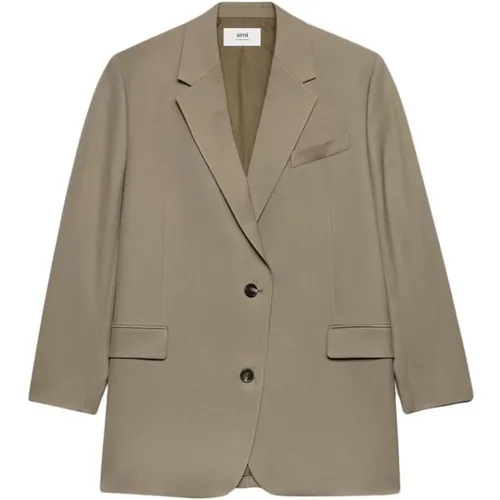 Archive Wool Blazer , female, Sizes: 3XL - Ami Paris - Modalova