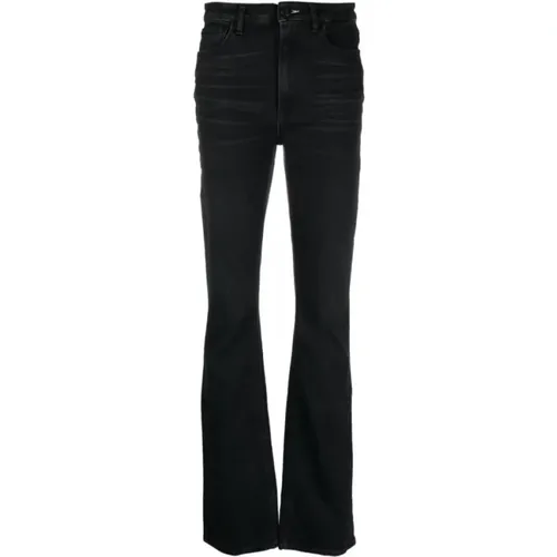 Washed Denim Flared Jeans , female, Sizes: W30, W28 - 3X1 - Modalova