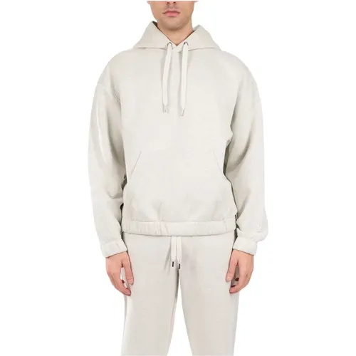 Baumwollhoodie mit Logo-Stickerei , Herren, Größe: S - Hugo Boss - Modalova