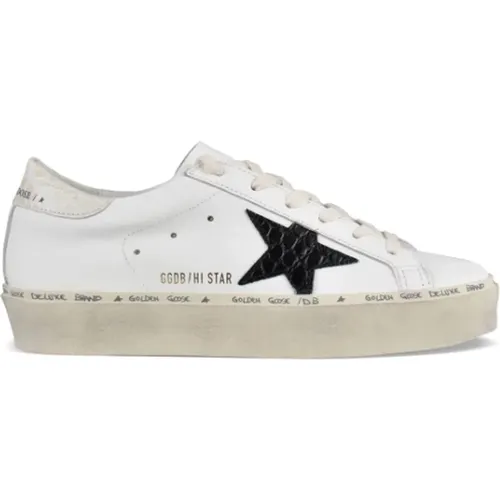 Weiße Leder Hi Star Sneakers , Damen, Größe: 41 EU - Golden Goose - Modalova