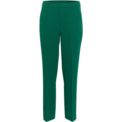 High-waisted Zipper Pants - Aventurine , female, Sizes: M, 2XL, 3XL, L, XS, XL, S - Kaffe - Modalova