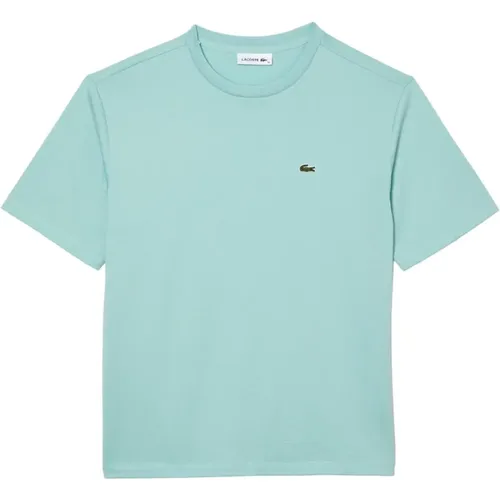 Klassisches Rundhals Kurzarm T-Shirt , Damen, Größe: L - Lacoste - Modalova