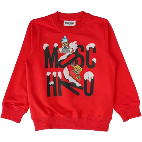 Kinder Sweatshirt - Regular Fit - Rot - Moschino - Modalova