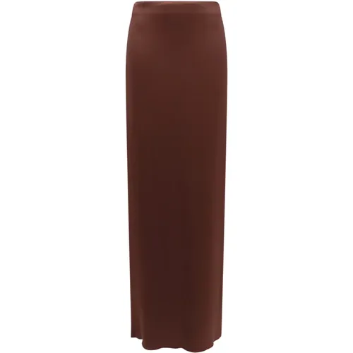 Silk Blend High-Rise Skirt , female, Sizes: M, L, XS - Erika Cavallini - Modalova