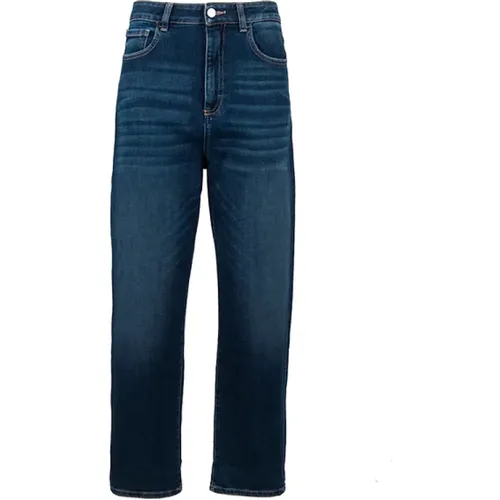 Regular Jeans mit hoher Taille und Taschen , Damen, Größe: W29 - Icon Denim - Modalova