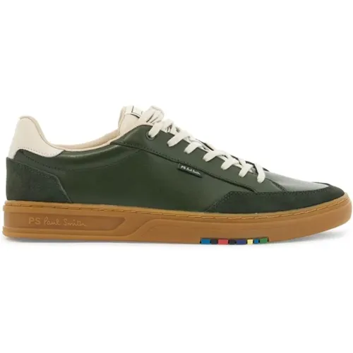 Leather Sneakers with Suede Inserts , male, Sizes: 9 UK, 6 UK - PS By Paul Smith - Modalova