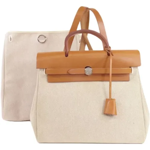 Pre-owned Canvas handbags , female, Sizes: ONE SIZE - Hermès Vintage - Modalova