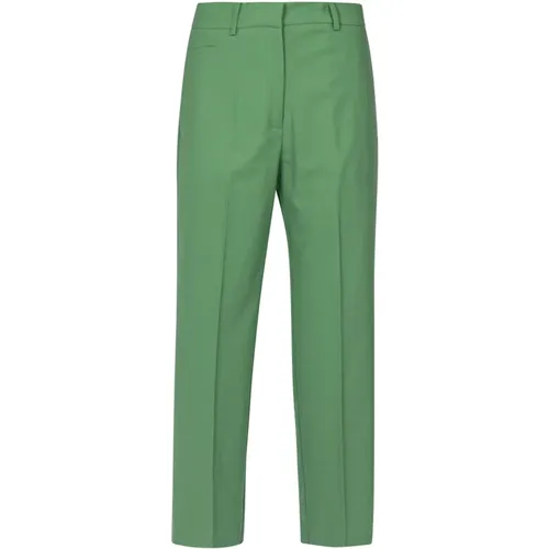 Wide wool blend trousers with belt loops , female, Sizes: 2XS, S - Ottod'Ame - Modalova