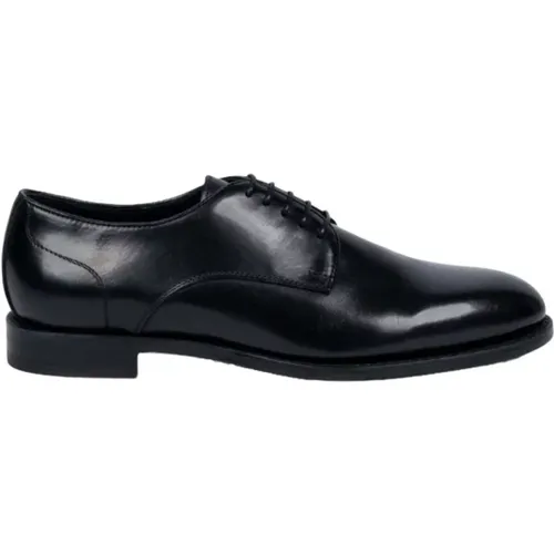 Schwarze Derby-Schuhe aus Kalbsleder , Herren, Größe: 41 EU - Marechiaro 1962 - Modalova
