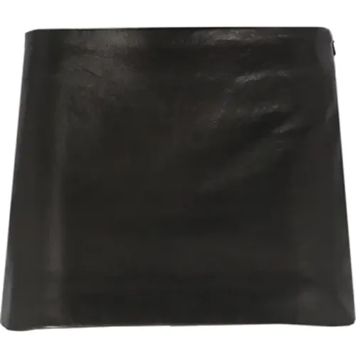 Schwarzer Leder Minirock für Frauen - Khaite - Modalova