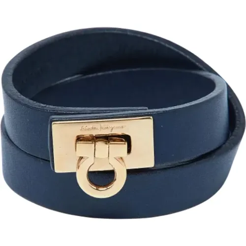 Pre-owned Leather bracelets , female, Sizes: ONE SIZE - Salvatore Ferragamo Pre-owned - Modalova