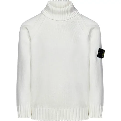 Weißer Rollkragenpullover Aw24 - Stone Island - Modalova