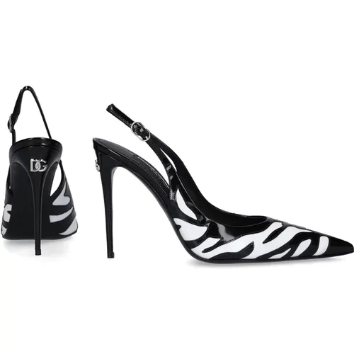 Elevate Your Style with Budapester Heels , female, Sizes: 7 UK, 6 UK, 8 UK, 5 1/2 UK, 5 UK - Dolce & Gabbana - Modalova
