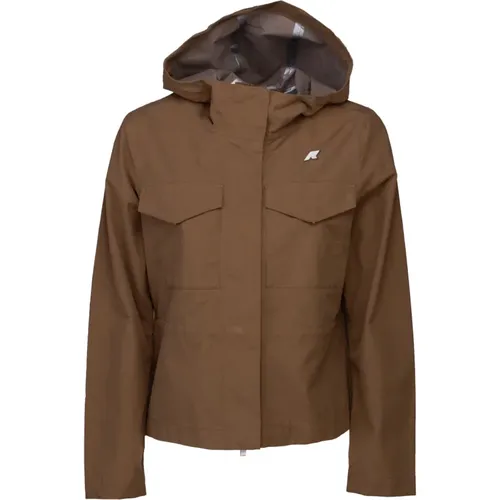 Water-Resistant Hooded Jacket Ivette , female, Sizes: M - K-way - Modalova