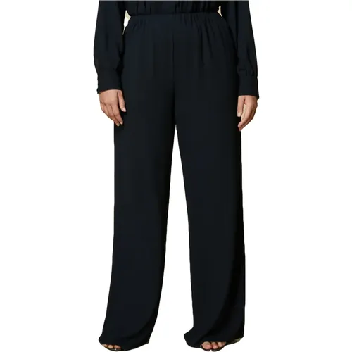Crepe trousers Raggiox , female, Sizes: 3XL, 5XL, 4XL, 6XL - Marina Rinaldi - Modalova