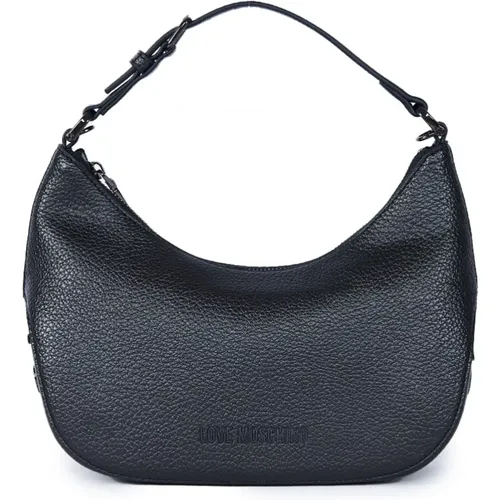 Mezzaluna Eco-Leather Crossbody Bag , female, Sizes: ONE SIZE - Love Moschino - Modalova