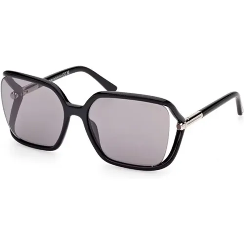 Solange-02 Sonnenbrille in Glänzendem Schwarz , unisex, Größe: 60 MM - Tom Ford - Modalova