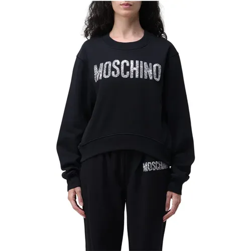 Stylish Fleece Sweatshirt , female, Sizes: S, 2XS - Moschino - Modalova
