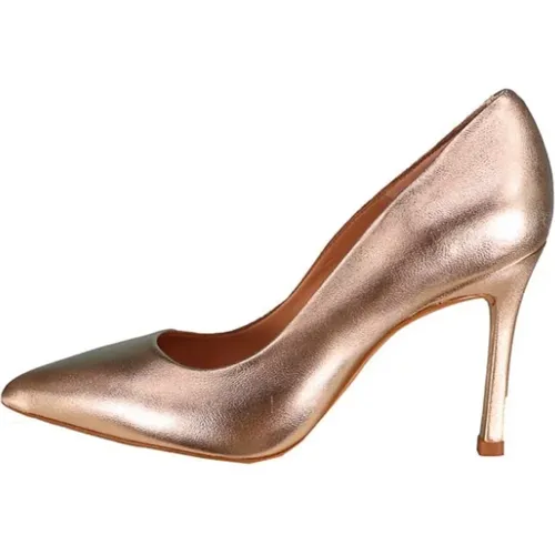 Gold Pointed Toe Heels - Women , female, Sizes: 6 UK, 5 UK, 7 UK, 8 UK, 3 UK, 4 UK - Unisa - Modalova