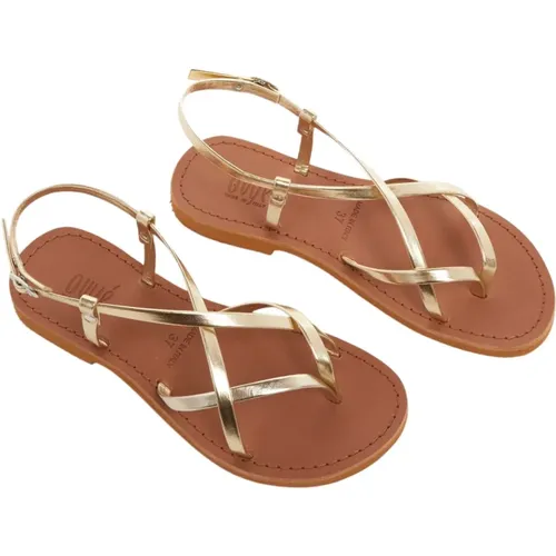 Summer Flat Sandals , female, Sizes: 7 UK - Ovyé - Modalova