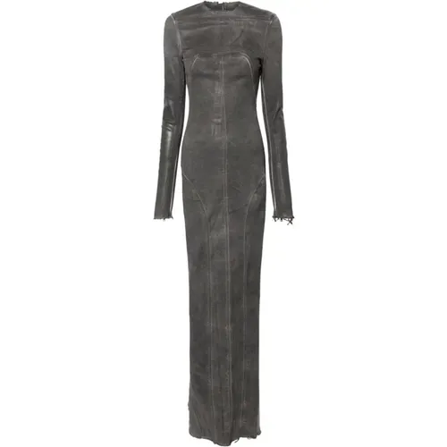 Dresses Grey , female, Sizes: XS, S - Rick Owens - Modalova