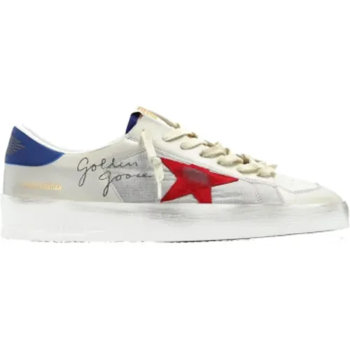 Stardan Sneakers - Red Star, Blue Back , male, Sizes: 7 UK, 6 UK, 9 UK - Golden Goose - Modalova