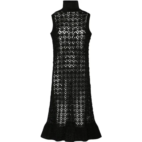 Sleeveless Long Dress , female, Sizes: XS, S - Ganni - Modalova