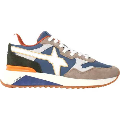 Blue Clear Sneakers Dynamic Style , male, Sizes: 8 UK - W6Yz - Modalova