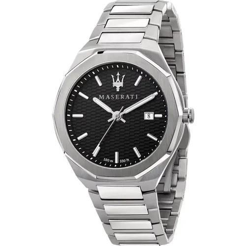 Stile Stainless Steel Bracelet Watch , male, Sizes: ONE SIZE - Maserati - Modalova