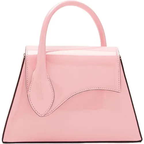 Rosa Handtasche aus Abrasivato-Leder - Biagini - Modalova
