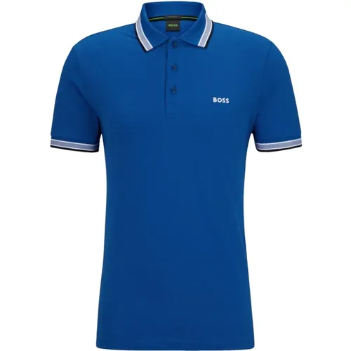 Men`s Polo with Details and Contrast Logo Model 50469055 Paddy Color , male, Sizes: 2XL, 3XL, L, M - Hugo Boss - Modalova