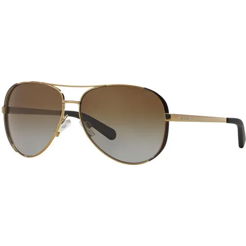 Chelsea 5004 Sunglasses Gold/Brown Gradient Polarized , female, Sizes: 59 MM - Michael Kors - Modalova